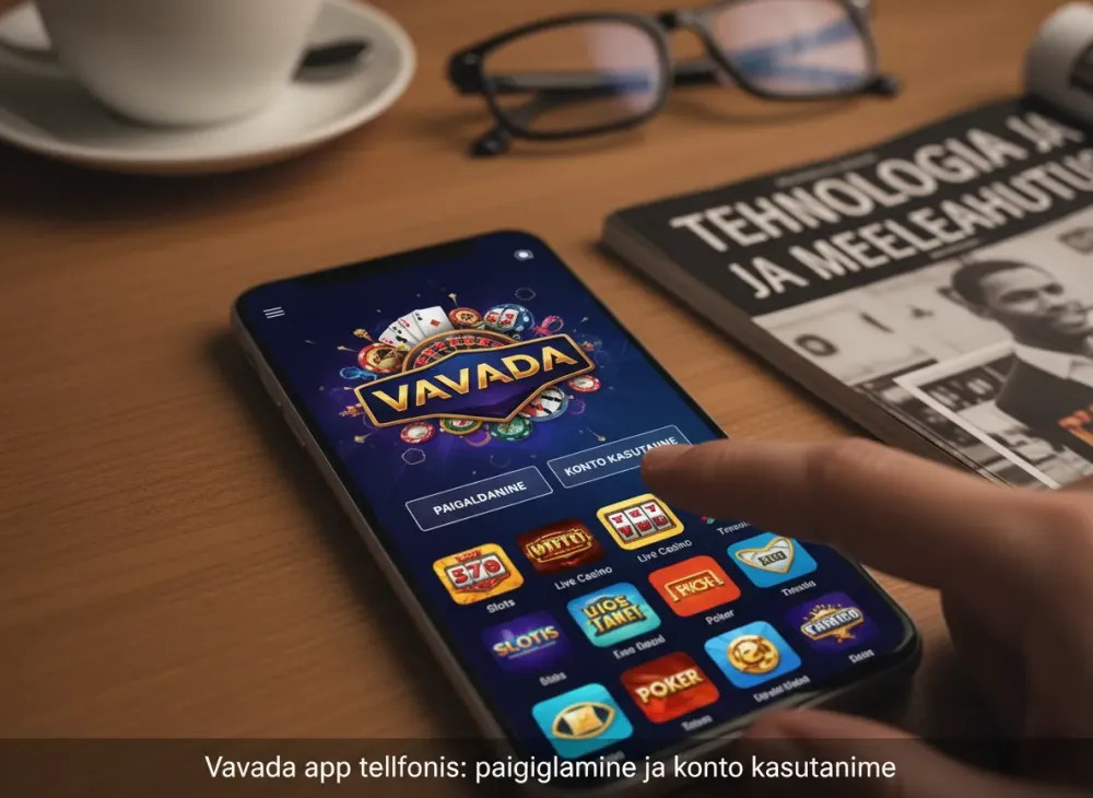 Vavada app telefonis: paigaldamine ja konto kasutamine